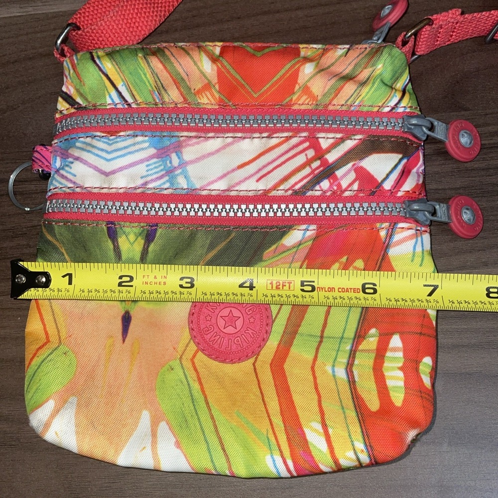 Kipling 8x7" Multicolor Crossbody Or Shoulder Bag with Dual Zipper Compartments - Picture 9 of 9